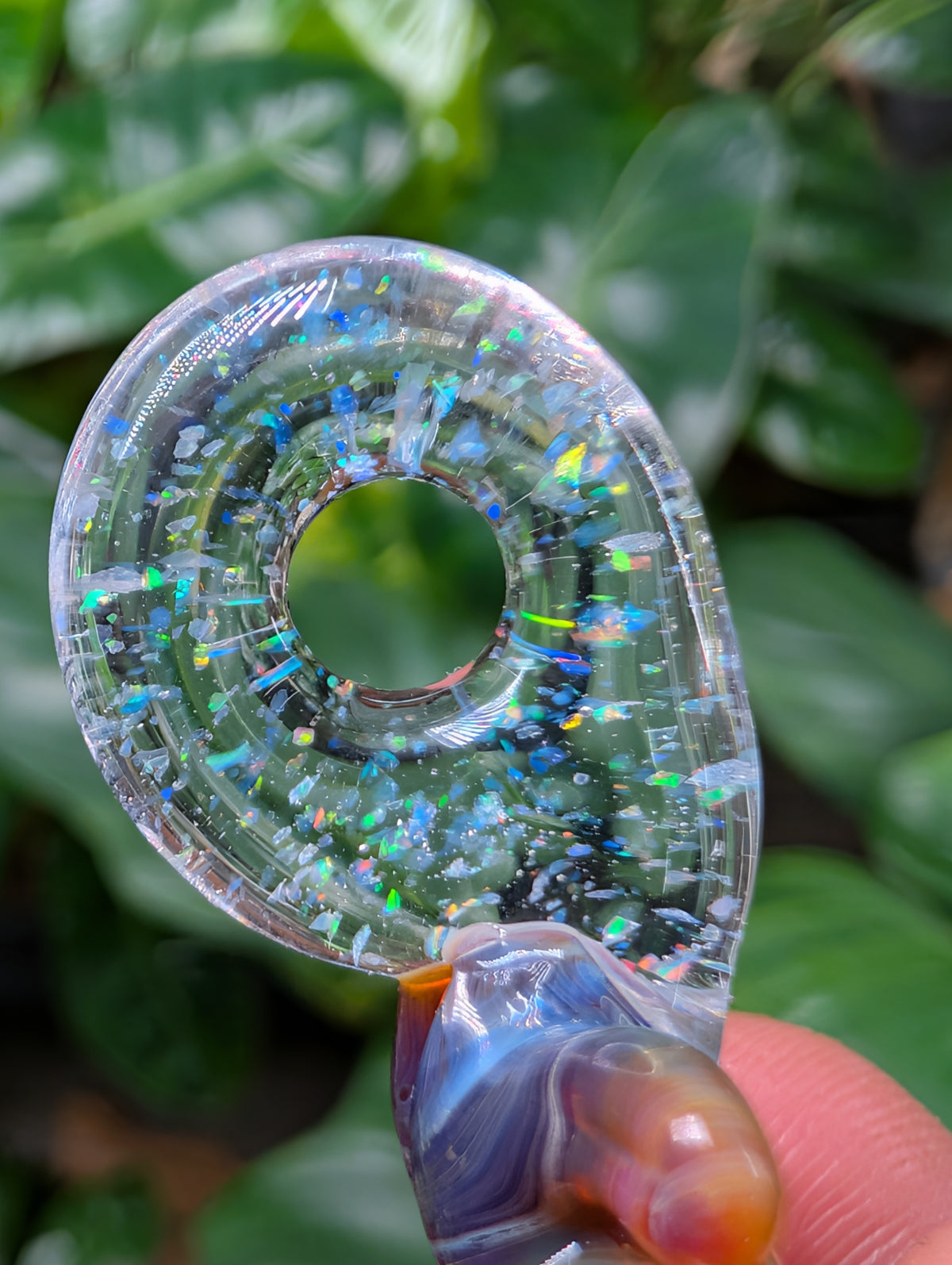 monstera pendant
