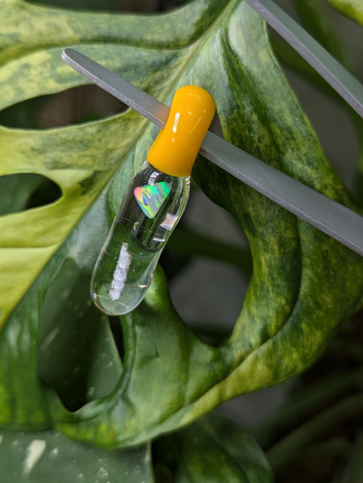 opal & kyanite pendant